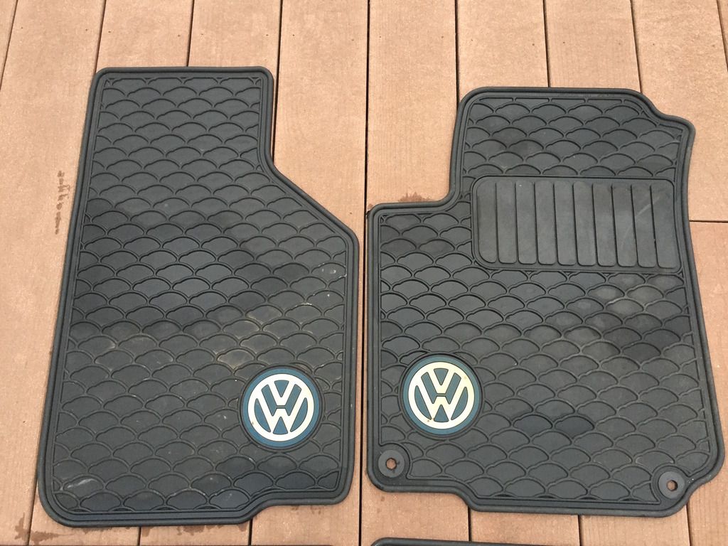 VW Rubber Floor Mats for mk4 Jetta 50 OBO
